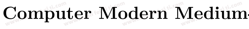 Computer Modern Medium字体转换